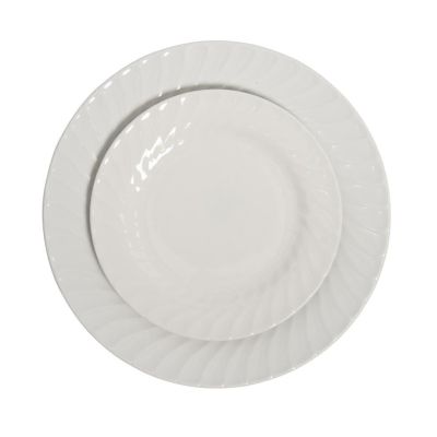 Image of Swirl White China